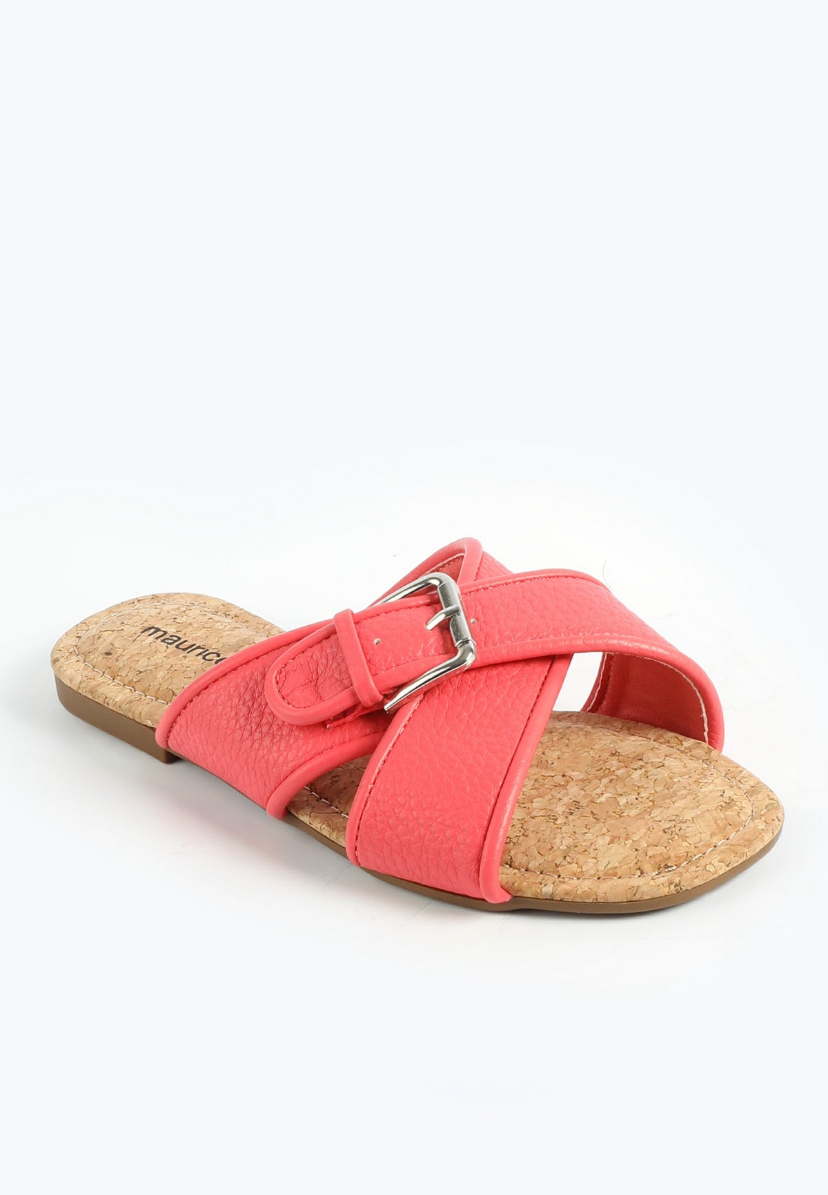 SuperCush Faux Leather Crisscross Sandal
