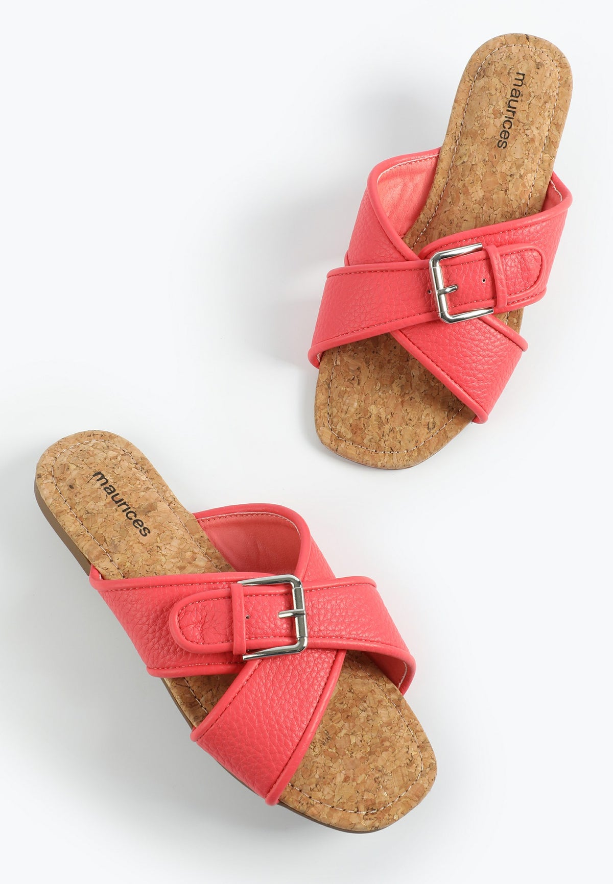 SuperCush Faux Leather Crisscross Sandal