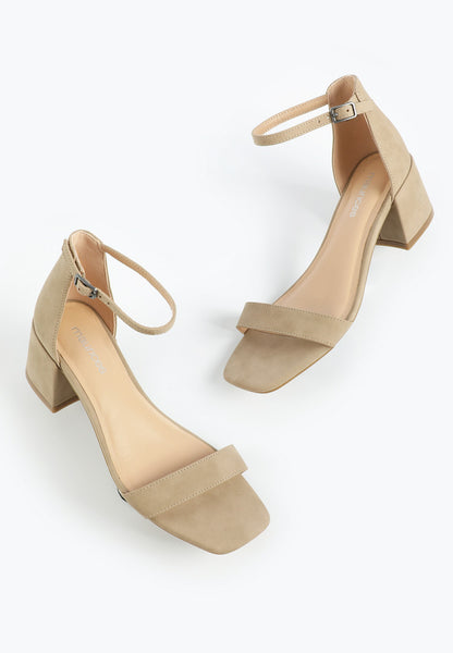 SuperCush Open Toe Block Heel